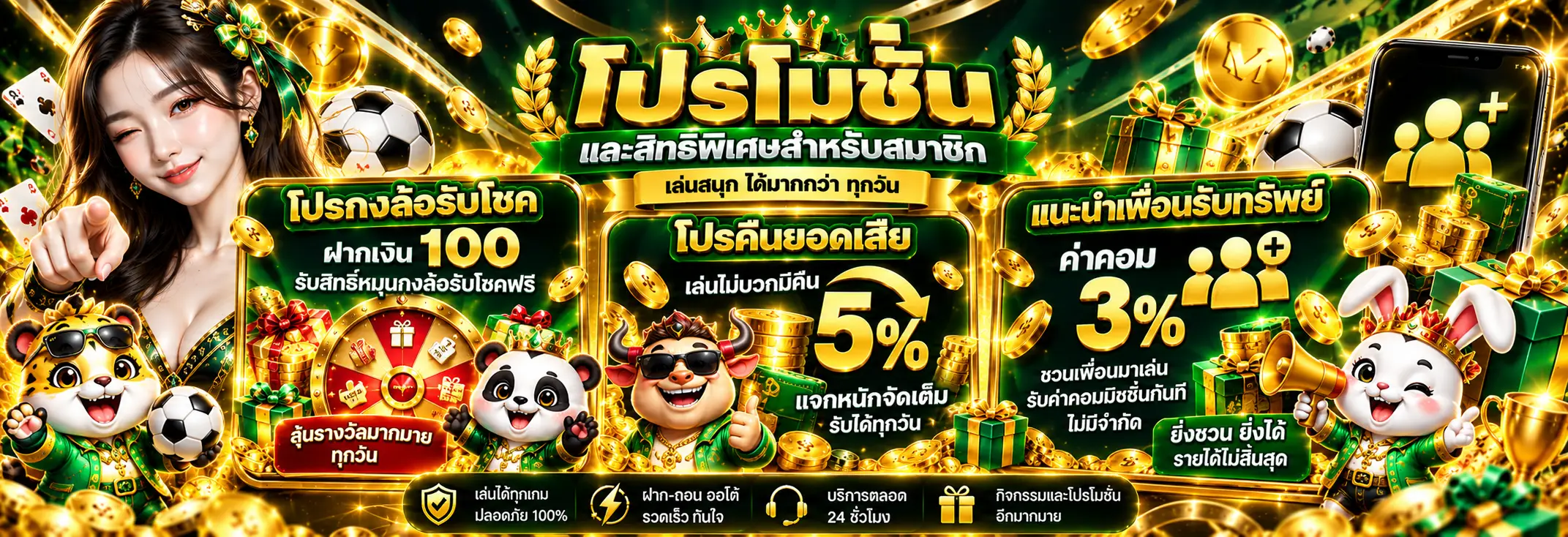 โปรโมชั่น FAFA123 สำหรับสมาชิกใหม่และสมาชิกปัจจุบัน